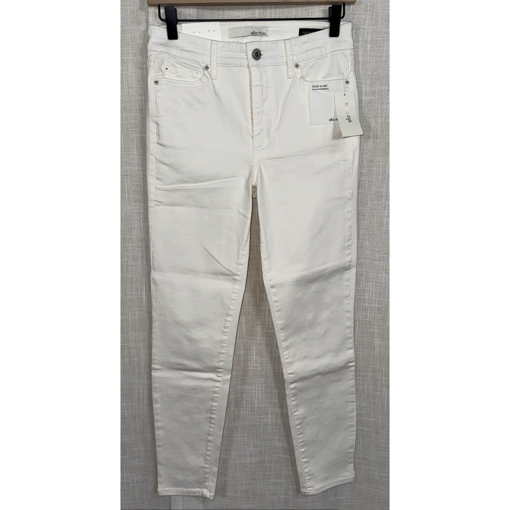 NWT Ella Moss White Women's High Rise Skinny Ankle Body Sculpt Size‎ 27 Pants